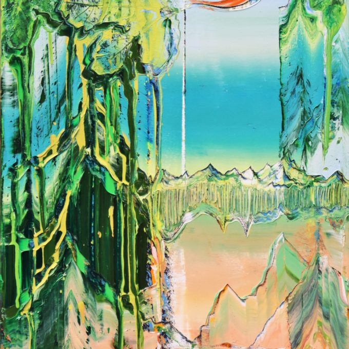 Journey, 2022, Öl auf Nessel, 80 x 45 cm