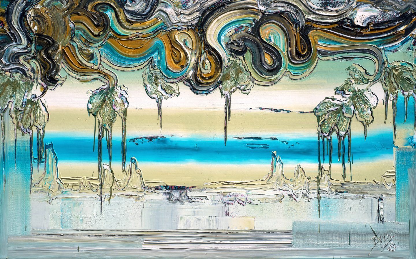 Horizon, 2018, Öl auf Nessel, 100 x 160 cm
