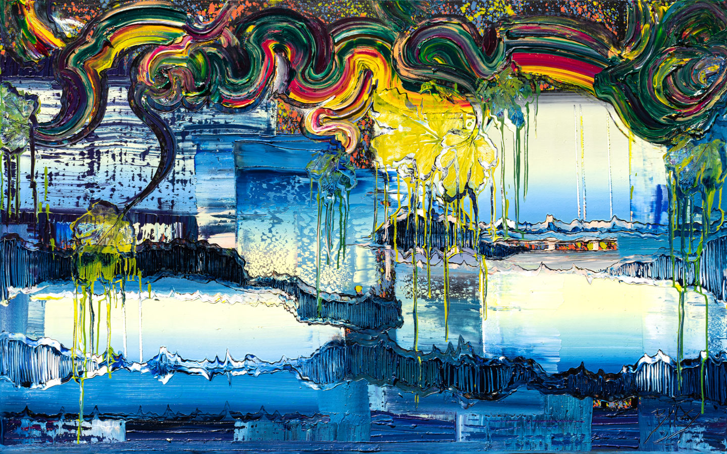 Happy, 2021, Öl auf Nessel, 100 x 160 cm