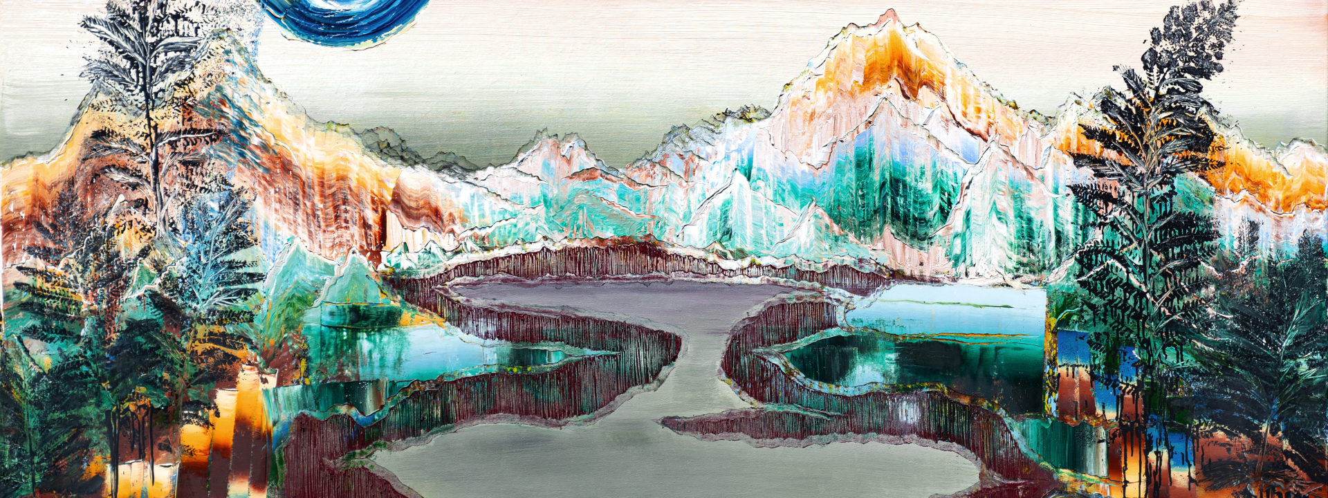 Wanderlust, 2025, Öl auf Nessel, 160 x 210 cm