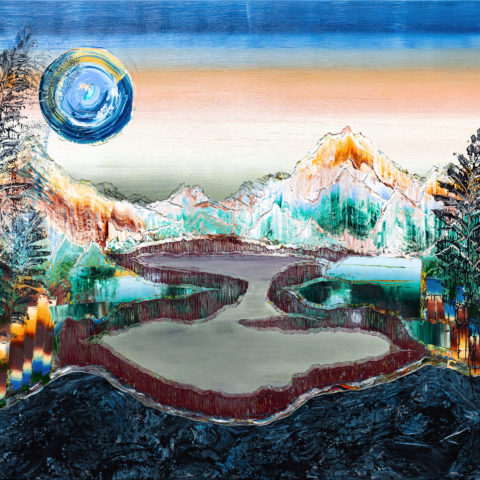 Wanderlust, 2025, Öl auf Nessel, 160 x 210 cm