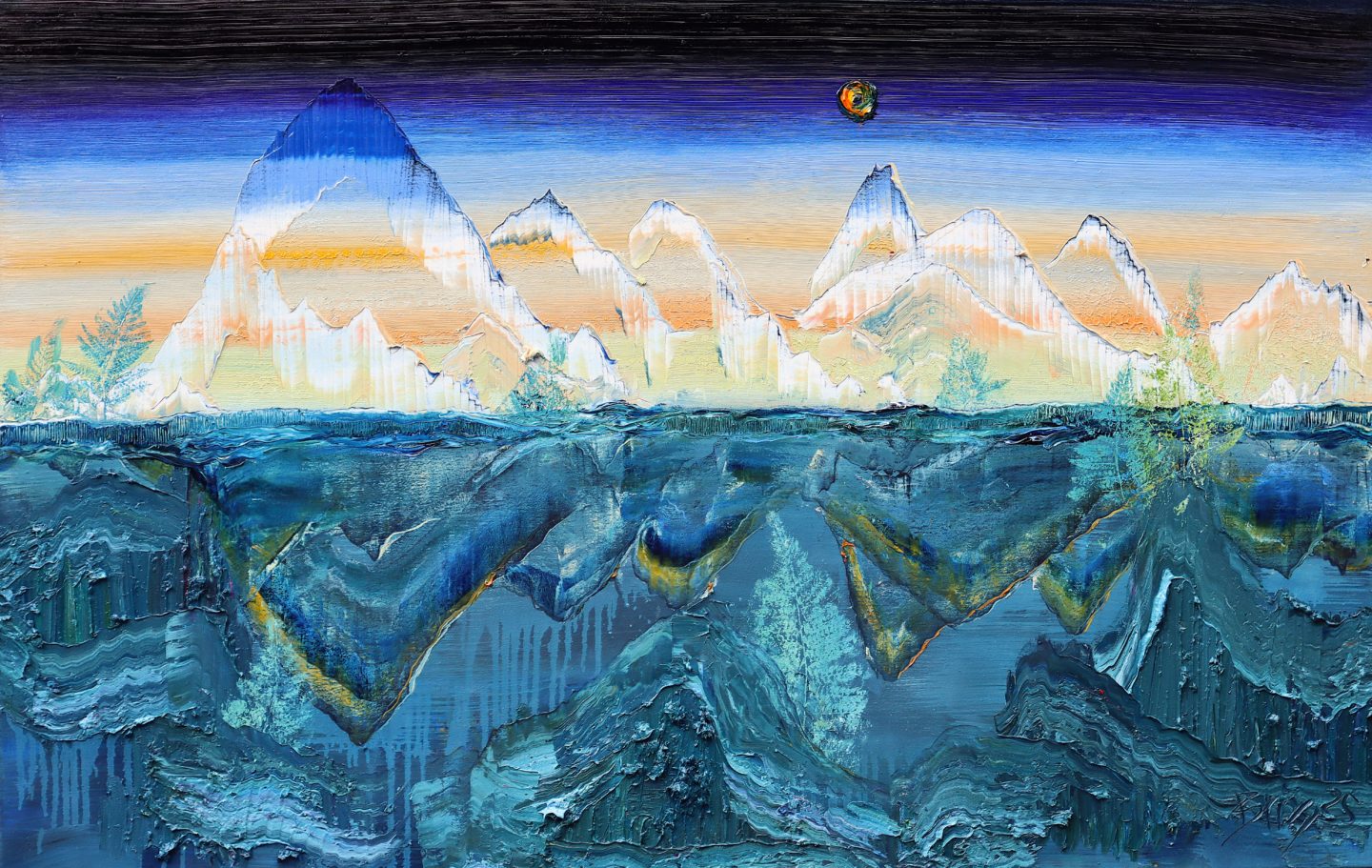 Wanderlust, 2025, Öl auf Nessel, 90 x 140 cm