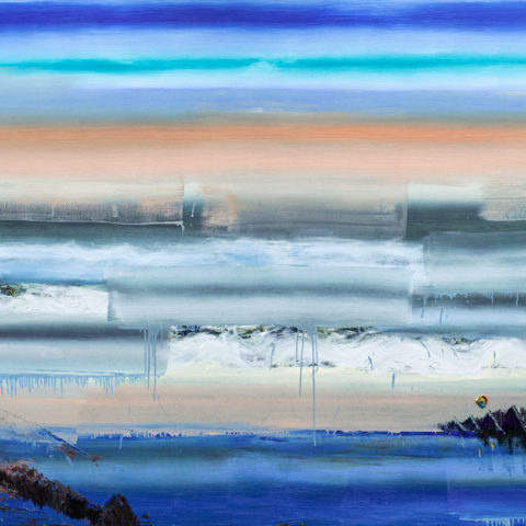 Wanderlust, 2025, Öl auf Nessel, 200 x 450 cm