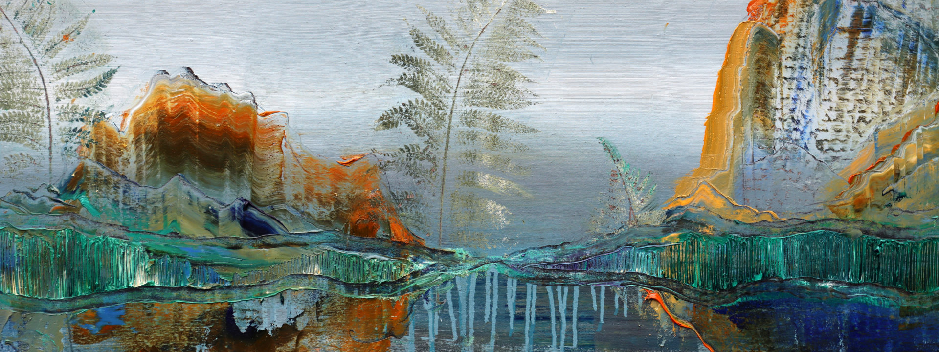 Detail: Wanderlust, 2025, Öl auf Nessel, 210 x 160 cm