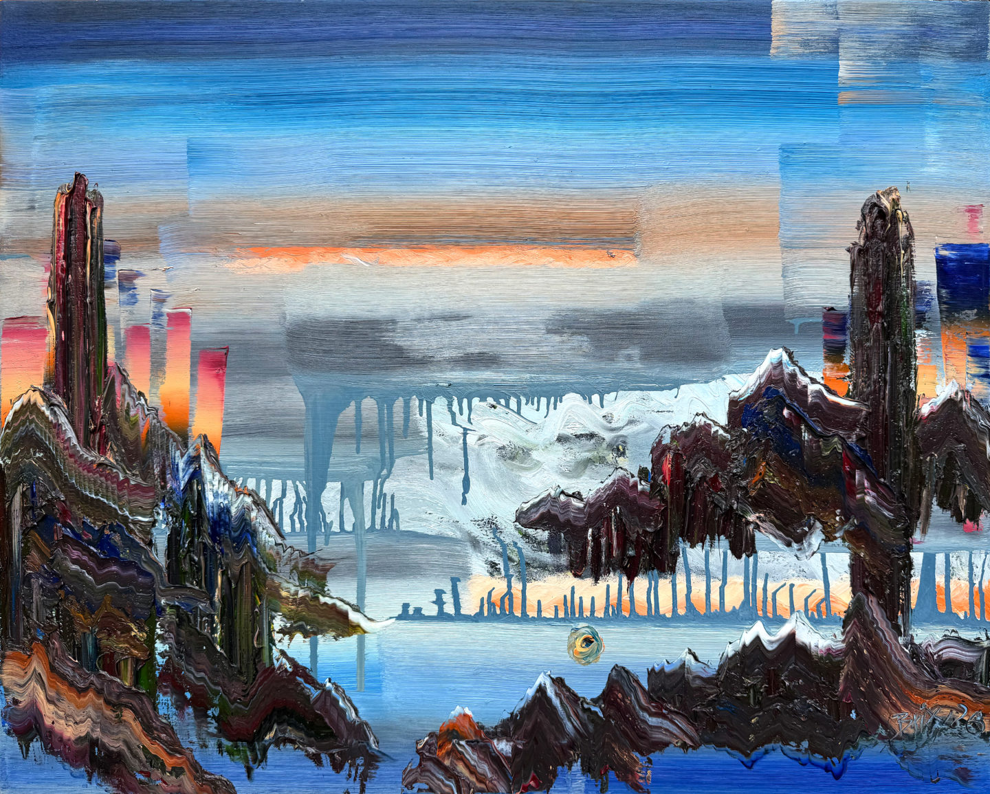 Wanderlust, 2026, Öl auf Nessel, 80 x 100 cm