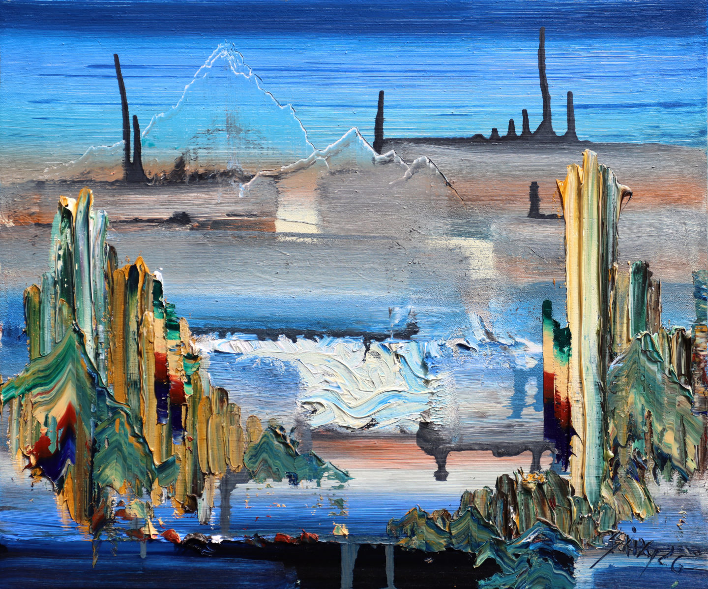 Wanderlust, 2026, Öl auf Nessel, 50 x 60 cm