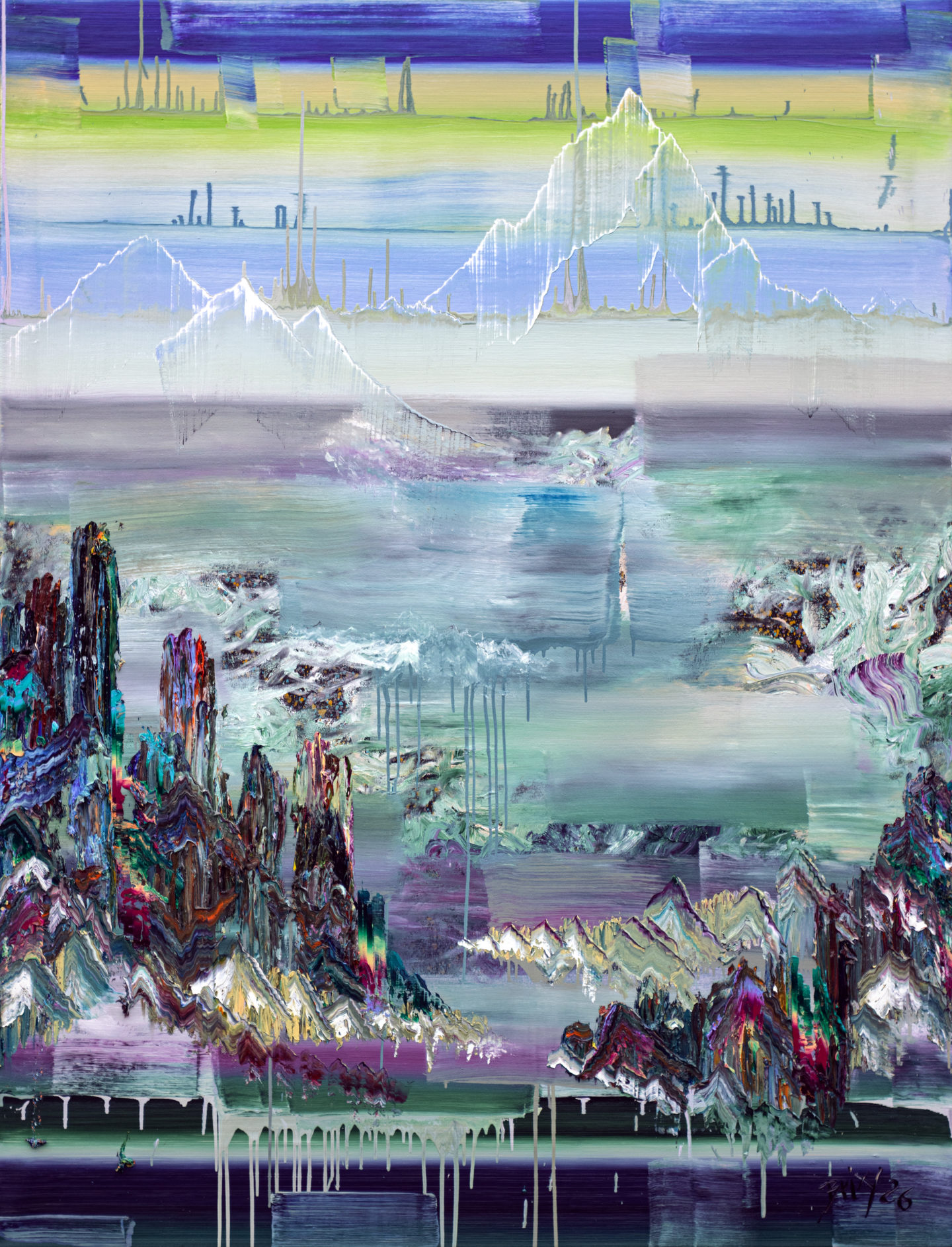 Wanderlust, 2026, Öl auf Nessel, 210 x 160 cm