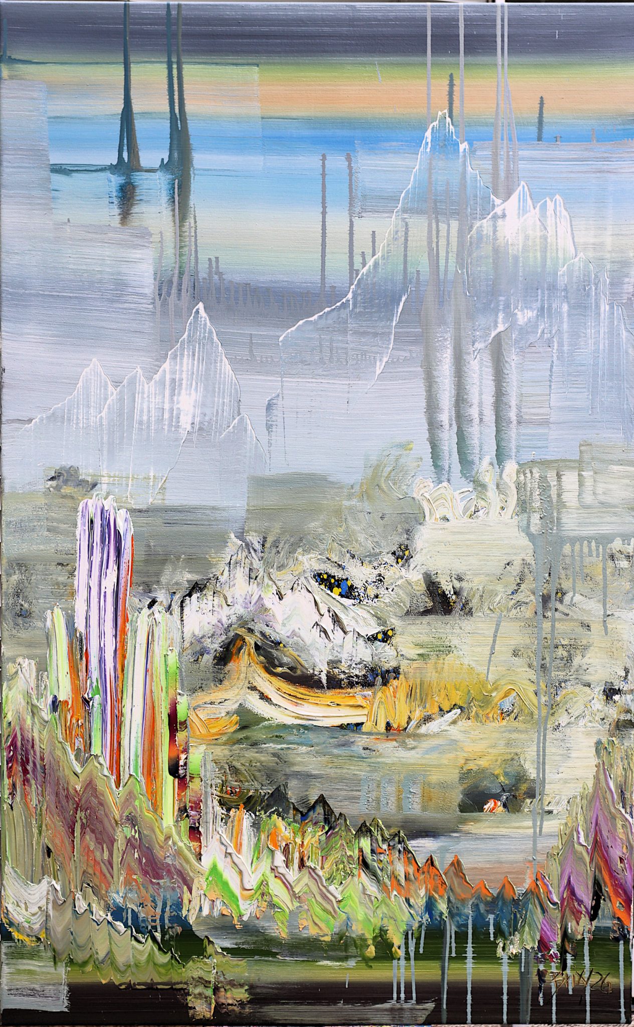 Wanderlust, 2026, Öl auf Nessel, 160 x 100 cm